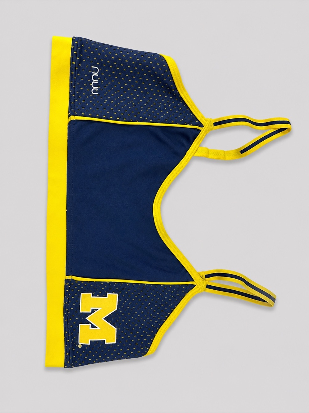 Nuu-Muu Michigan Wolverines Sports Bra Navy Maize Est. Size M